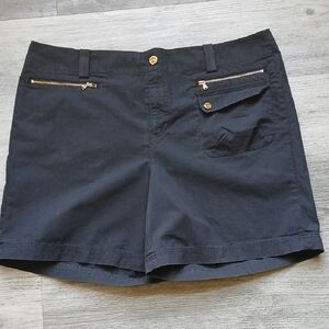 Ralph Lauren Black and‎ Gold Cargo Shorts with Modern Accents